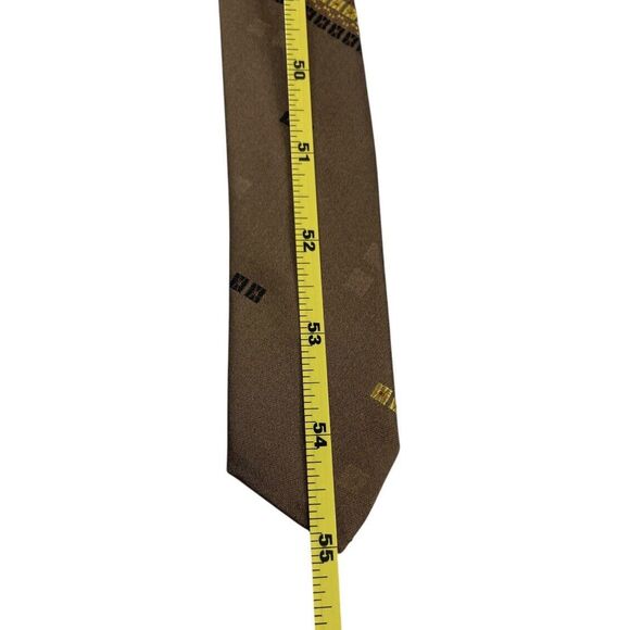 Vintage Woolf Brothers Countess Mara Tie Brown Black Yellow, Preowned - Picture 7 of 7